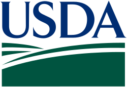 USDA logo featuring a stylized agricultural landscape representing the United States Department of Agriculture, food safety, agriculture, conservation, and rural development